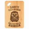Planche bambou gravée personnalisée femme idée cadeau Fête des Mères apéro 30×20 prénom cuisine plateau fromage anniversaire noel maman mamie