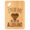 Planche bambou gravée personnalisée femme homme idée cadeau Fête des Mères Fête des Pères apéro papa maman prénom cuisine plateau fromage