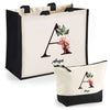 Cabas femme sac plage ou shopping tote bag pochette trousse Idée cadeau original pour anniversaire Noël travail départ retraite collègue famille fete des mères maman mamie