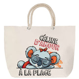 Sac Fête des Mères Mamie Famille Idée Cadeau anniversaire Noël Travail Boulot Métier Départ Retraite Collègue Femme cabas shopping plage