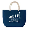 Sac de plage Bleu anse corde Né pour Basketball