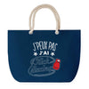 Sac de plage Bleu anse corde J'peux Pas Kick Boxing