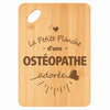 Planche bambou gravée personnalisée femme idée cadeau Fête des Mères apéro 30×20 prénom cuisine plateau fromage anniversaire noel maman mamie