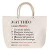 Sac Fête des Mères Mamie Famille Idée Cadeau anniversaire Noël Travail Boulot Métier Départ Retraite Collègue Femme cabas shopping plage