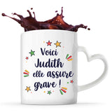 Mug personnalisé, idée cadeau pour maman, femme collègue saint valentin Noël, anniversaire, fête des mères Secret Santa