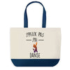 Sac de shopping bleu J'peux pas Danse