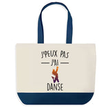 Sac de shopping bleu J'peux pas Danse