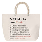 Sac Fête des Mères Mamie Famille Idée Cadeau anniversaire Noël Travail Boulot Métier Départ Retraite Collègue Femme cabas shopping plage