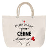 Sac Fête des Mères Mamie Famille Idée Cadeau anniversaire Noël Travail Boulot Métier Départ Retraite Collègue Femme cabas shopping plage