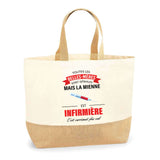 Sac Jute Fête des Mères Fêtes des Pères Mamie Papi Famille Idée Cadeau anniversaire Noël Travail Boulot Métier Départ Retraite Collègue Femme Homme