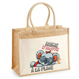 Sac Fête des Mères Mamie MAman Soeur Femme Famille Idée Cadeau anniversaire Noël Travail Boulot Métier Départ Retraite Collègue Femme cabas shopping plage