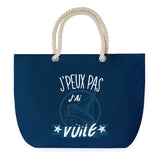 Sac de plage Bleu anse corde J'peux Pas Voile