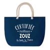 Sac de plage Bleu anse corde Certifiée meilleure Zouz