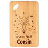 Planche à découper Joyeux noël Cousin cerf