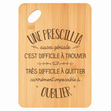 Planche bambou gravée personnalisée femme idée cadeau Fête des Mères apéro 30×20 prénom cuisine plateau fromage anniversaire noel maman mamie