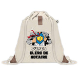 Sac à dos avec pochette Super Clerc de Notaire