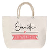 Sac Fête des Mères Mamie Famille Idée Cadeau anniversaire Noël Travail Boulot Métier Départ Retraite Collègue Femme cabas shopping plage