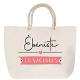 Sac Fête des Mères Mamie Famille Idée Cadeau anniversaire Noël Travail Boulot Métier Départ Retraite Collègue Femme cabas shopping plage