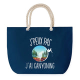 Sac de plage Bleu anse corde J'peux Pas Canyoning