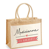 Sac Fête des Mères Mamie MAman Soeur Femme Famille Idée Cadeau anniversaire Noël Travail Boulot Métier Départ Retraite Collègue Femme cabas shopping plage
