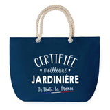 Sac de plage Bleu anse corde Certifiée meilleure Jardinière
