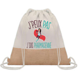 Sac Fête des Mères Mamie Cadeau anniversaire Noël Travail Métier Départ Retraite Collègue Femme Homme Fête des Pères Papa Maman Papi cabas shopping plage