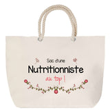 Sac Fête des Mères Mamie Famille Idée Cadeau anniversaire Noël Travail Boulot Métier Départ Retraite Collègue Femme cabas shopping plage