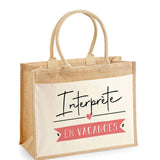 Sac Fête des Mères Mamie MAman Soeur Femme Famille Idée Cadeau anniversaire Noël Travail Boulot Métier Départ Retraite Collègue Femme cabas shopping plage