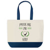 Sac de shopping bleu J'peux pas Golf Couronne De Laurier