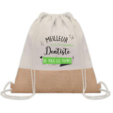 Sac Fête des Pères Papi Papa Cadeau anniversaire Noël Travail Boulot Métier Départ Retraite Collègue Homme cabas shopping plage