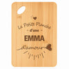 Planche bambou gravée personnalisée femme idée cadeau Fête des Mères apéro 30×20 prénom cuisine plateau fromage anniversaire noel maman mamie