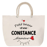 Sac Fête des Mères Mamie Famille Idée Cadeau anniversaire Noël Travail Boulot Métier Départ Retraite Collègue Femme cabas shopping plage
