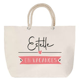 Sac Fête des Mères Mamie Famille Idée Cadeau anniversaire Noël Travail Boulot Métier Départ Retraite Collègue Femme cabas shopping plage