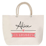 Sac Fête des Mères Mamie Famille Idée Cadeau anniversaire Noël Travail Boulot Métier Départ Retraite Collègue Femme cabas shopping plage