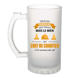 Chope de bière homme personnalisé idée cadeau homme Chope de bière original homme Chope de bière prénom cadeau noël anniversaire secret santa Verre à Bière pinte