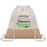 Sac Fête des Pères Papi Papa Cadeau anniversaire Noël Travail Boulot Métier Départ Retraite Collègue Homme cabas shopping plage