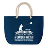 Sac de plage Bleu anse corde Lancer du Marteau Légende Humour Geek