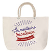 Sac Fête des Mères Mamie Famille Idée Cadeau anniversaire Noël Travail Boulot Métier Départ Retraite Collègue Femme cabas shopping plage