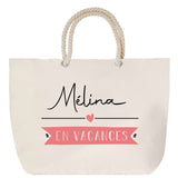 Sac Fête des Mères Mamie Famille Idée Cadeau anniversaire Noël Travail Boulot Métier Départ Retraite Collègue Femme cabas shopping plage
