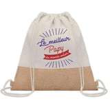 Sac Fête des Pères Papi Papa Cadeau anniversaire Noël Travail Boulot Métier Départ Retraite Collègue Homme cabas shopping plage