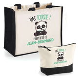 Cabas homme sac plage ou shopping tote bag pochette trousse Idée cadeau original pour anniversaire Noël travail départ retraite collègue famille fetes des pères papa papi