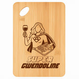 Planche bambou gravée personnalisée femme idée cadeau Fête des Mères apéro 30×20 prénom cuisine plateau fromage anniversaire noel maman mamie