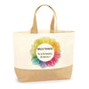 Sac Jute Fête des Mères Fêtes des Pères Mamie Papi Famille Idée Cadeau anniversaire Noël Travail Boulot Métier Départ Retraite Collègue Femme Homme