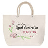 Sac Fête des Mères Mamie Famille Idée Cadeau anniversaire Noël Travail Boulot Métier Départ Retraite Collègue Femme cabas shopping plage