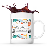 Mug Future Maman Exceptionnelle design abstrait
