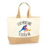 Sac Jute Fête des Mères Fêtes des Pères Mamie Papi Famille Idée Cadeau anniversaire Noël Travail Boulot Métier Départ Retraite Collègue Femme Homme