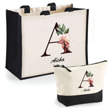 Cabas femme sac plage ou shopping tote bag pochette trousse Idée cadeau original pour anniversaire Noël travail départ retraite collègue famille fete des mères maman mamie