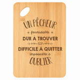 Planche bambou gravée personnalisée homme idée cadeau Fête des Pères apéro 30×20 prénom cuisine plateau fromage anniversaire noel papa papi 