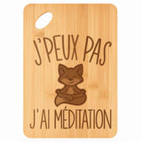 Planche bambou gravée personnalisée femme homme idée cadeau Fête des Mères Fête des Pères apéro papa maman prénom cuisine plateau fromage
