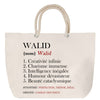 Sac Fête des Mères Mamie Famille Idée Cadeau anniversaire Noël Travail Boulot Métier Départ Retraite Collègue Femme cabas shopping plage